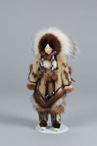 Image: Doll, Woman in Alaskan Fur Clothing